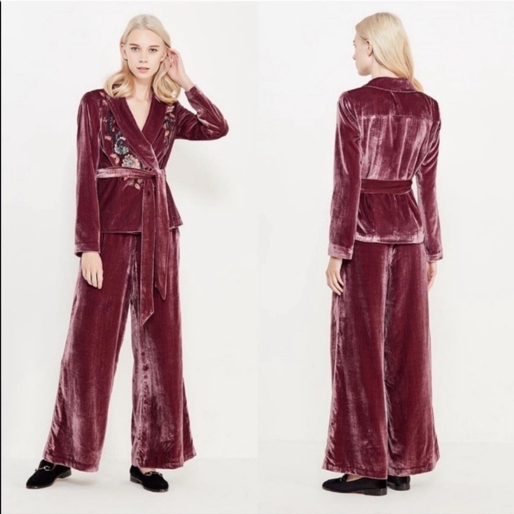 Free People Perfect Illusion Velvet Suit